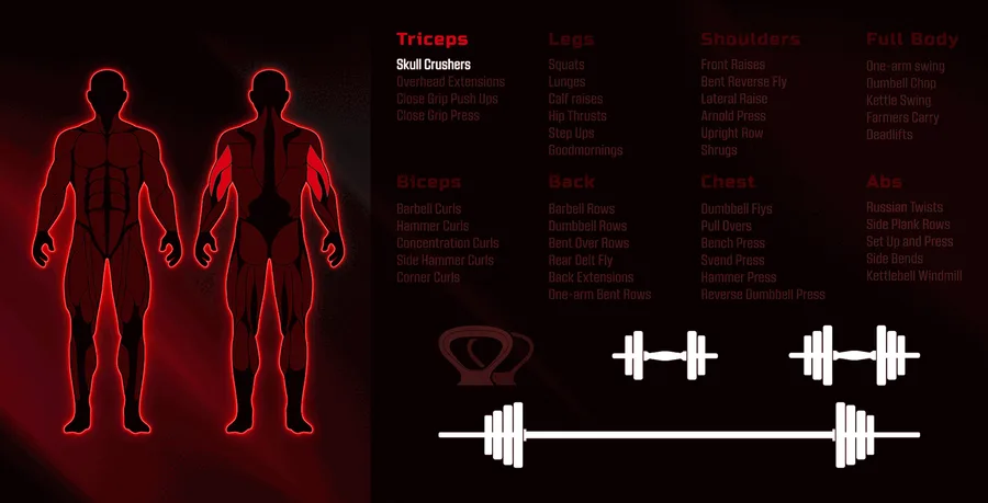 FitRx — 100lb Total Body Feature Set Body Parts Animated detail image