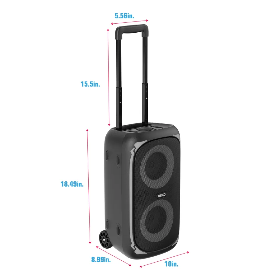 OKKO — Sonic Bass Speaker Dimensions detail image