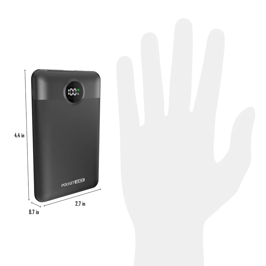 PocketJuice — Endurance Mini Charger Dimensions detail image