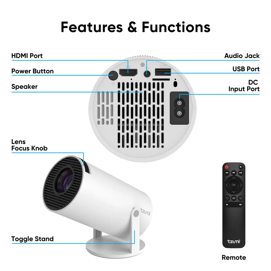 Tzumi — GoTheater Stand Projector Features detail image