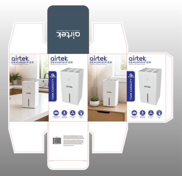 Airtek — Dehumidifier packaging design